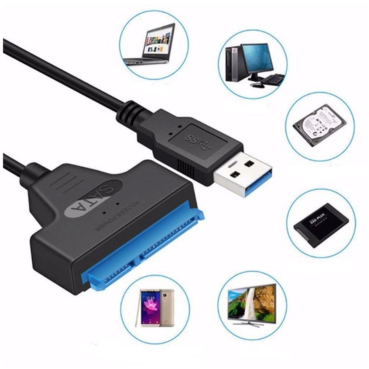 Adapter USB to SATA 3.0 - Szybki i Niezawodny Przesył Danych-2 Adapter USB to SATA 3.0 - Szybki i Niezawodny Przesył Danych-2