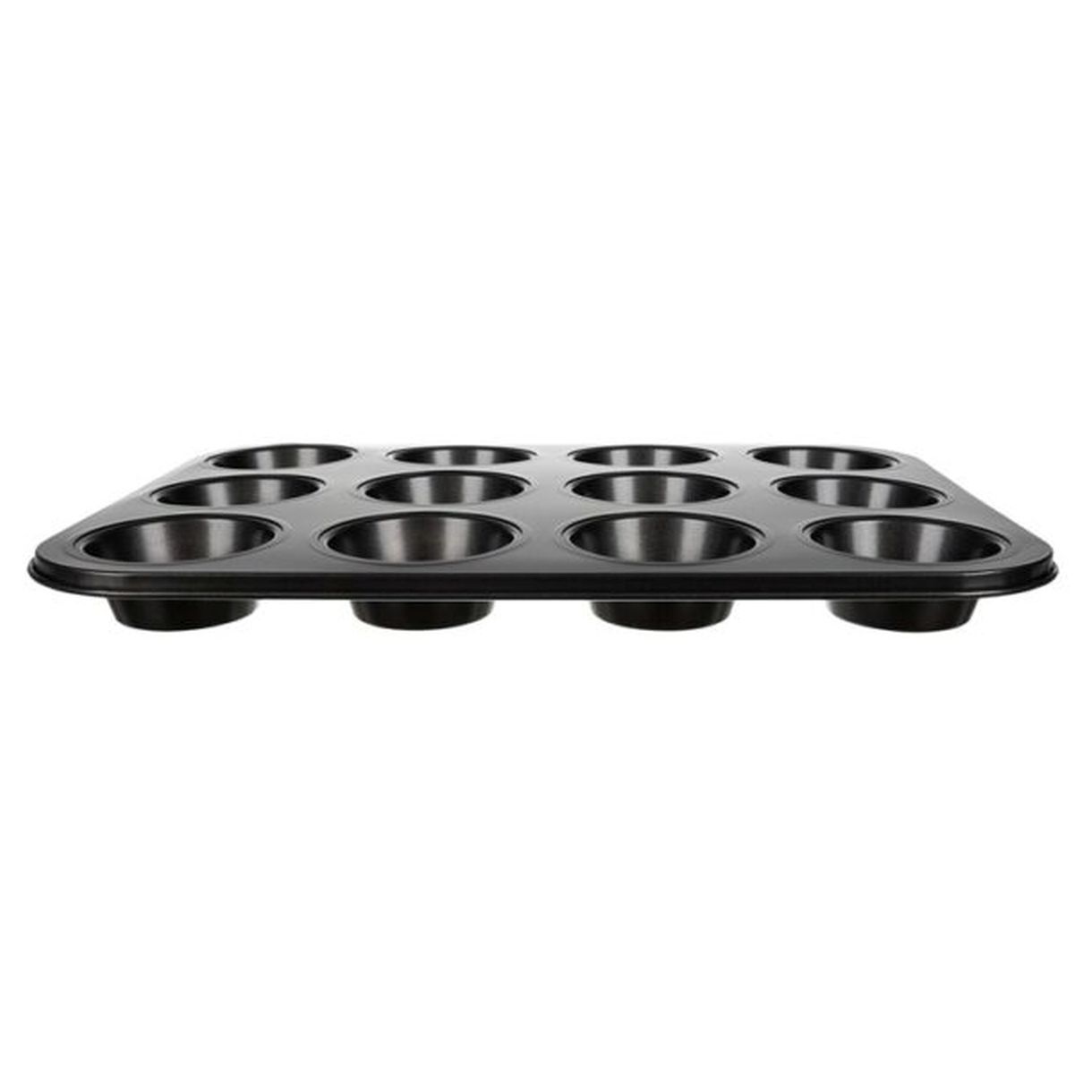 Teflonowa Blaszka do Pieczenia Muffinek + 12 Silikonowych Foremek - Idealny Zestaw dla Miłośników Słodkości-1 Teflonowa Blaszka do Pieczenia Muffinek + 12 Silikonowych Foremek - Idealny Zestaw dla Miłośników Słodkości-1