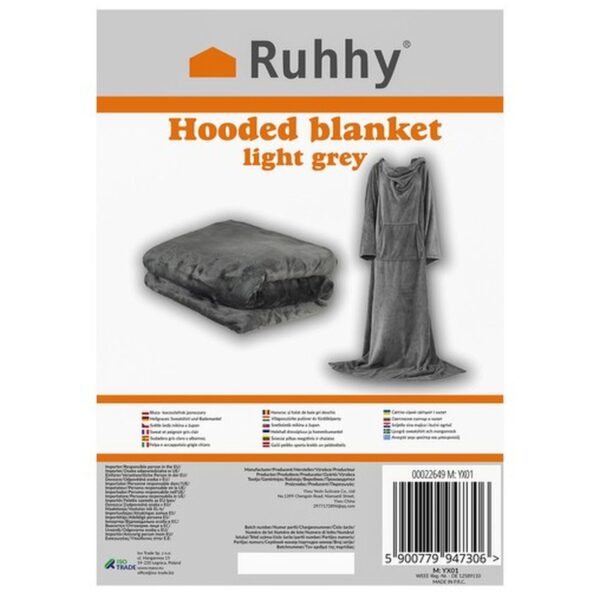 bluza kocoszlafrok jasnoszary ruhhy 22649 2
