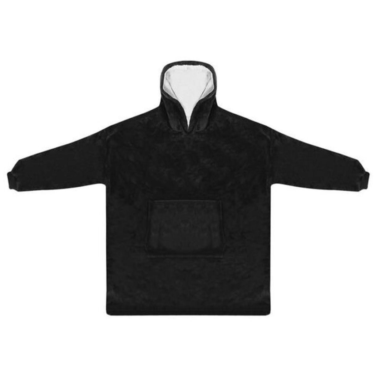 Bluza XXL – Koc Czarny - Idealna na Chłodne Wieczory-3 Bluza XXL – Koc Czarny - Idealna na Chłodne Wieczory-3