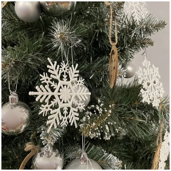 bombki choinkowe sniezynki 12szt ruhhy 22516 8