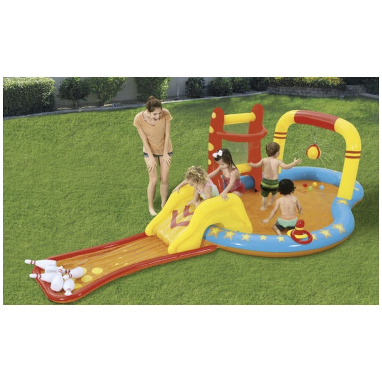 Dmuchany Plac Zabaw 435x213x117cm BESTWAY 53068 - Idealna Zabawa dla Dzieci-3 Dmuchany Plac Zabaw 435x213x117cm BESTWAY 53068 - Idealna Zabawa dla Dzieci-3