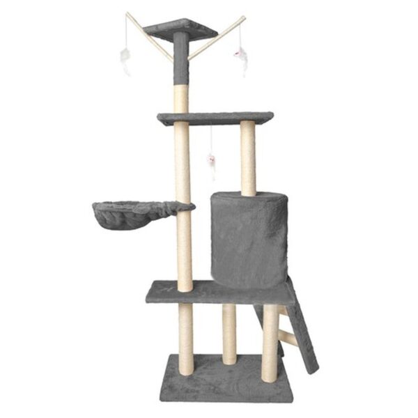 drzewko dla kota 138cm szare 6