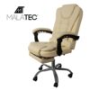 fotel biurowy z podnozkiem bialy malatec 23287 2