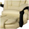 fotel biurowy z podnozkiem bialy malatec 23287 6