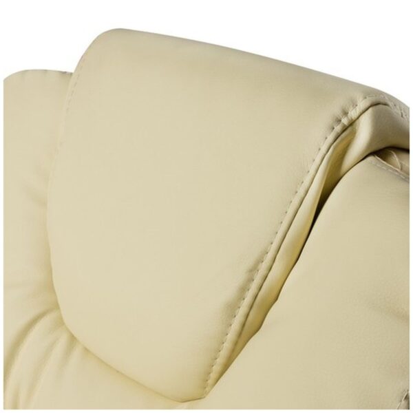 fotel biurowy z podnozkiem bialy malatec 23287 8