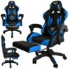 fotel gamingowy czarno niebieski dunmoon 1