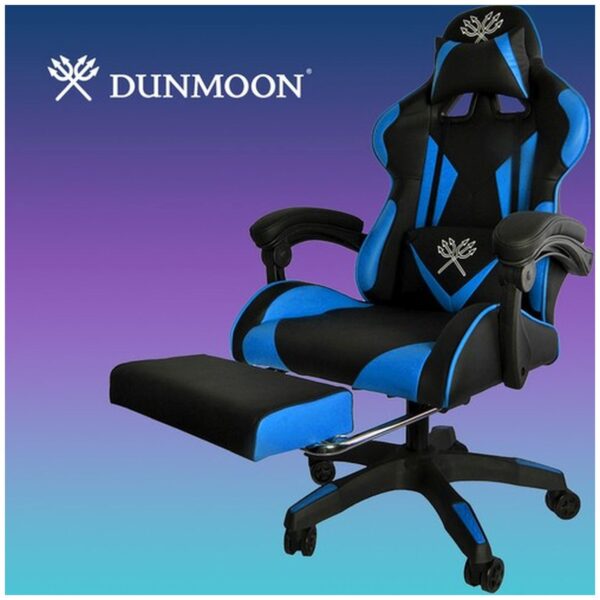 fotel gamingowy czarno niebieski dunmoon 3