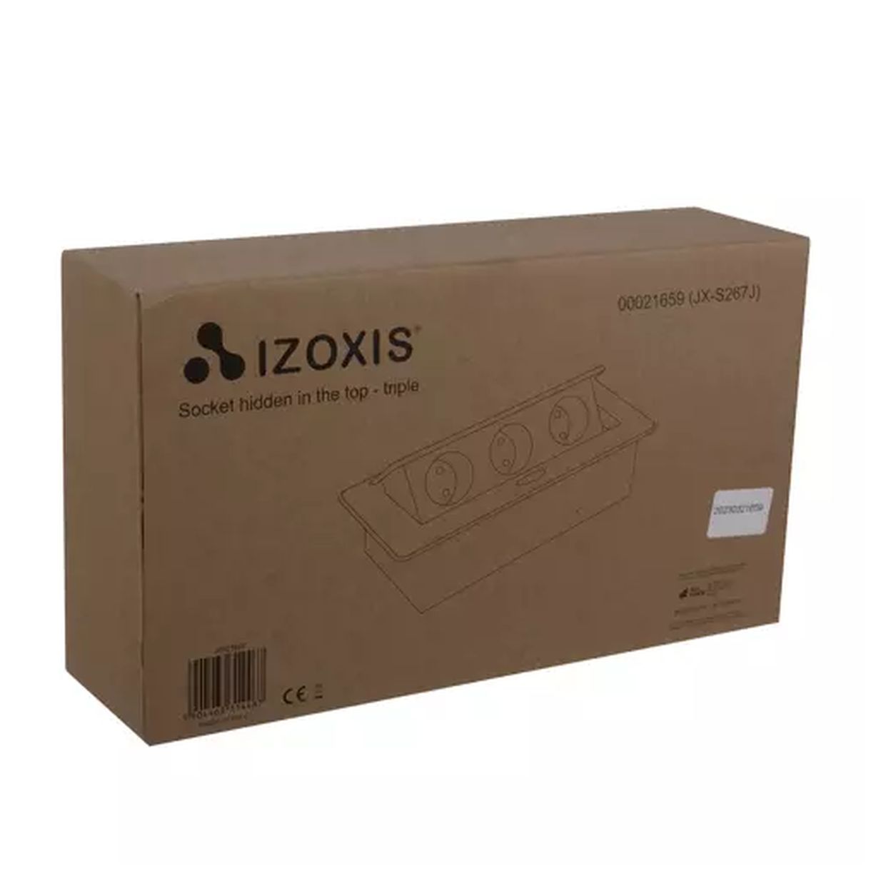 Gniazdo Chowane w Blat - Potrójne Izoxis 21659 - Nowoczesne Rozwiązanie dla Twojego Wnętrza-3 Gniazdo Chowane w Blat - Potrójne Izoxis 21659 - Nowoczesne Rozwiązanie dla Twojego Wnętrza-3