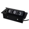 gniazdo chowane w blat potrojne izoxis 21659 5
