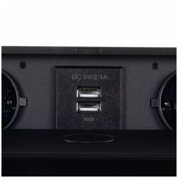 gniazdo chowane w blat usb podwojne izoxis 21446 3