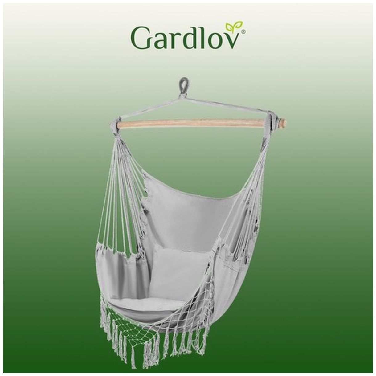 Hamak – Krzesło Brazylijskie Szare Gardlov 23671 - Idealne Miejsce na Relaks-2 Hamak – Krzesło Brazylijskie Szare Gardlov 23671 - Idealne Miejsce na Relaks-2