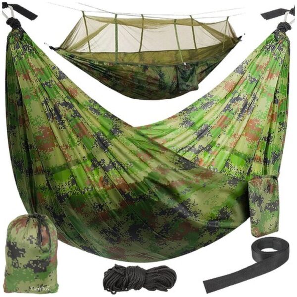 hamak turystyczny santiago army 260x140cm net 1
