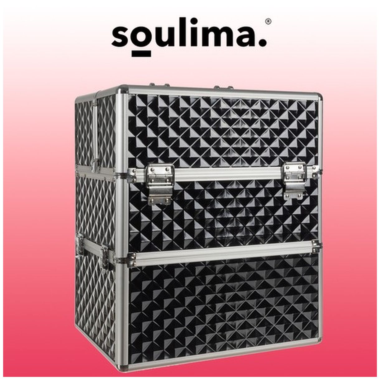 Kuferek Kosmetyczny XL Soulima 22529 - Idealny do Organizacji Kosmetyków-3 Kuferek Kosmetyczny XL Soulima 22529 - Idealny do Organizacji Kosmetyków-3