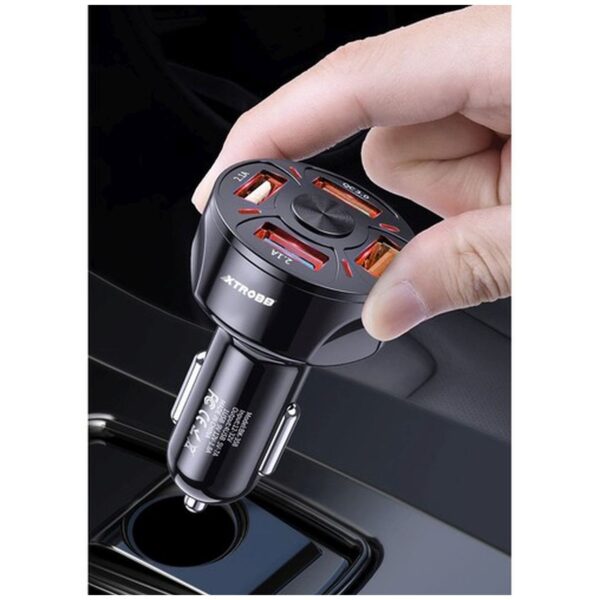 ladowarka samochodowa 4x usb kabel xtrobb 19907 2