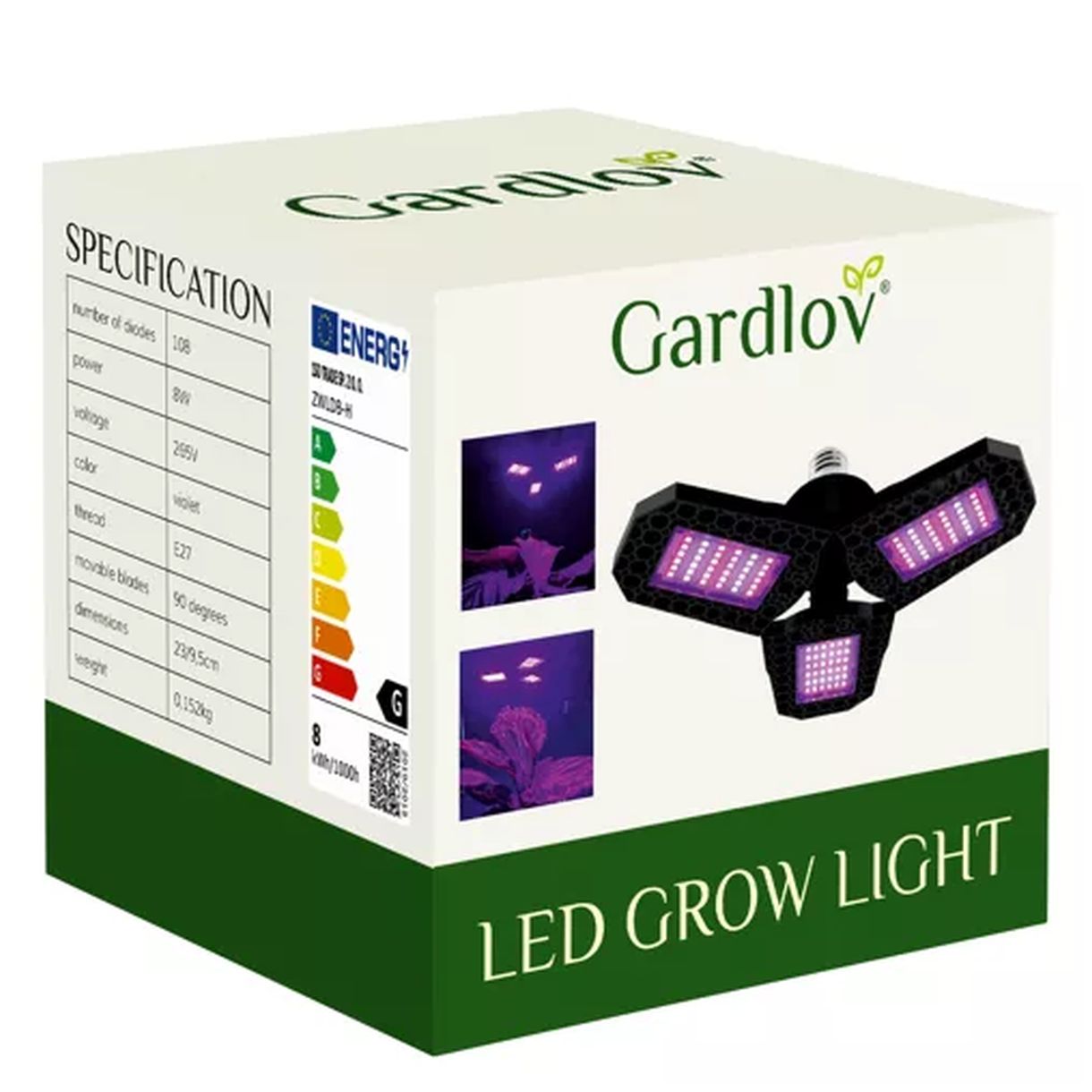 Lampa 108 LED do Wzrostu Roślin Gardlov 20440 - Idealne Źródło Światła dla Twoich Roślin-2 Lampa 108 LED do Wzrostu Roślin Gardlov 20440 - Idealne Źródło Światła dla Twoich Roślin-2
