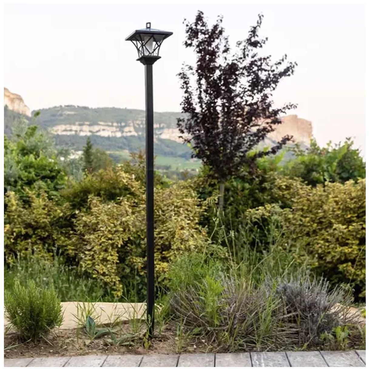 Lampa Ogrodowa Solarna - Latarnia Gardlov 23548 z Efektem Płomienia-1 Lampa Ogrodowa Solarna - Latarnia Gardlov 23548 z Efektem Płomienia-1