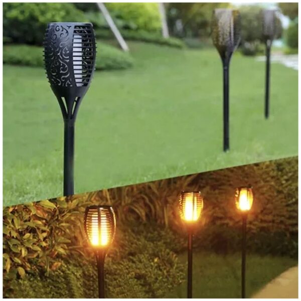 lampa ogrodowa solarna pochodnia 23559 2