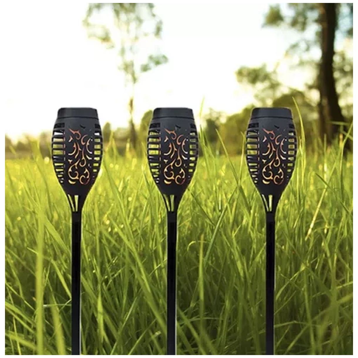 Lampa Ogrodowa Solarna Pochodnia 23559 - Efektowne Oświetlenie Twojego Ogrodu-1 Lampa Ogrodowa Solarna Pochodnia 23559 - Efektowne Oświetlenie Twojego Ogrodu-1