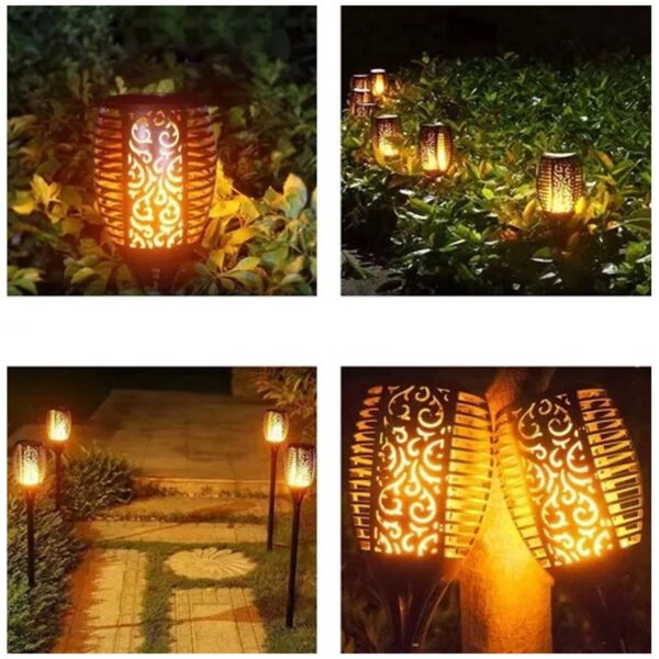 lampa ogrodowa solarna pochodnia 23559 5