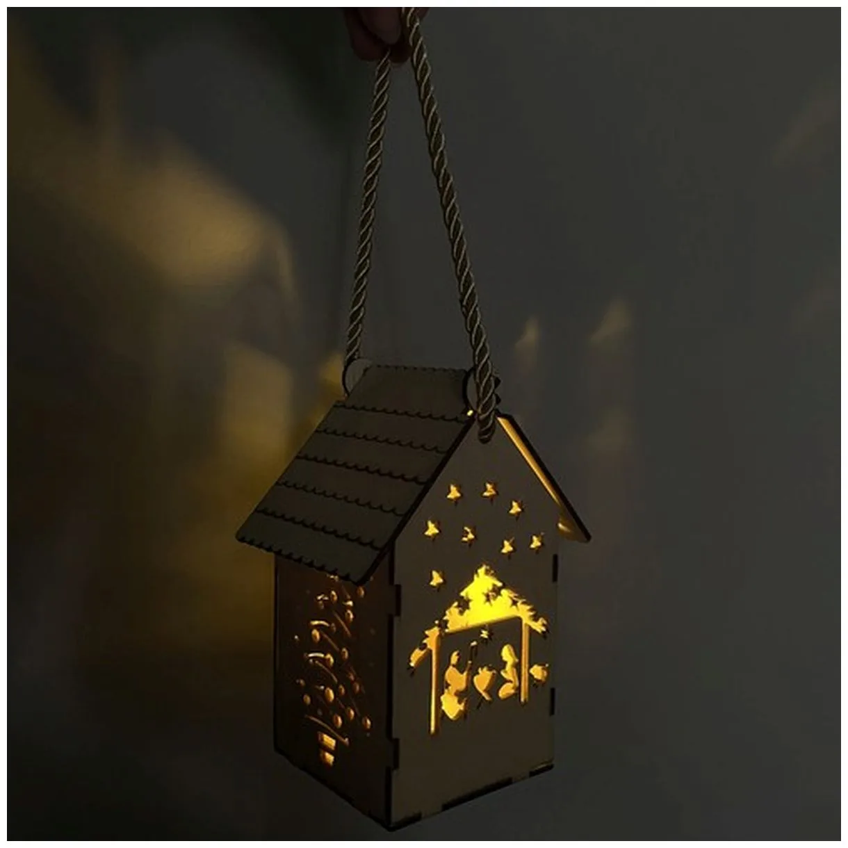 Lampion LED- adwentowy Ruhhy 22163 - Idealna Ozdoba na Roraty-3