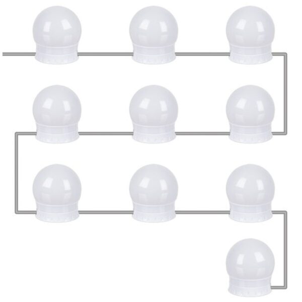 lampki led na lustro do toaletki 10szt 5