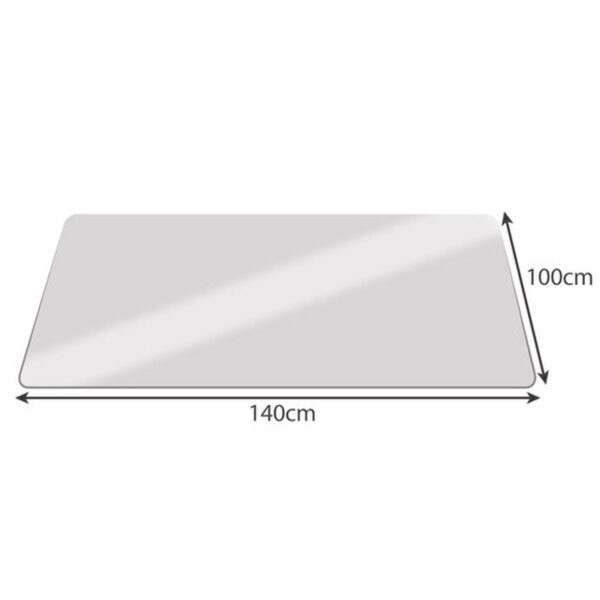 mata ochronna pod krzeslo 100x140cm ruhhy mleczna 9