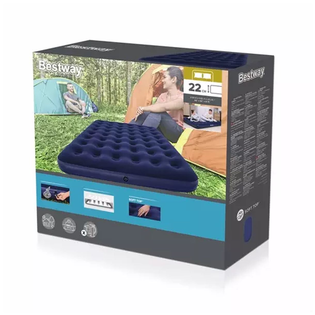 Materac Dwuosobowy BESTWAY 67003 - Komfortowy Wybór na Każdą Okazję-2 Materac Dwuosobowy BESTWAY 67003 - Komfortowy Wybór na Każdą Okazję-2