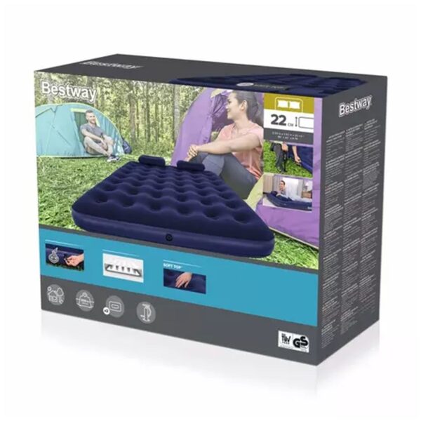 materac dwuosobowy z pompka bestway 67374 3