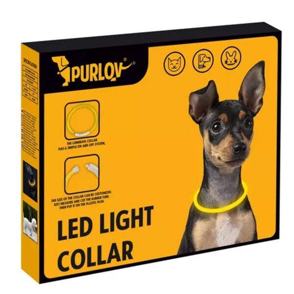 obroza swiecaca led regulowana purlov 21631 14