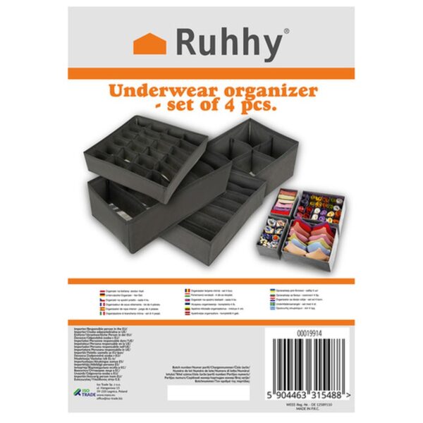 organizer na bielizne zestaw 4szt ruhhy 19914 2