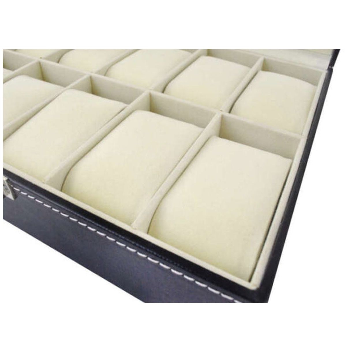 Organizer na Zegarki 10 Przegródek - Elegancka Ochrona dla Twojej Biżuterii-2 Organizer na Zegarki 10 Przegródek - Elegancka Ochrona dla Twojej Biżuterii-2