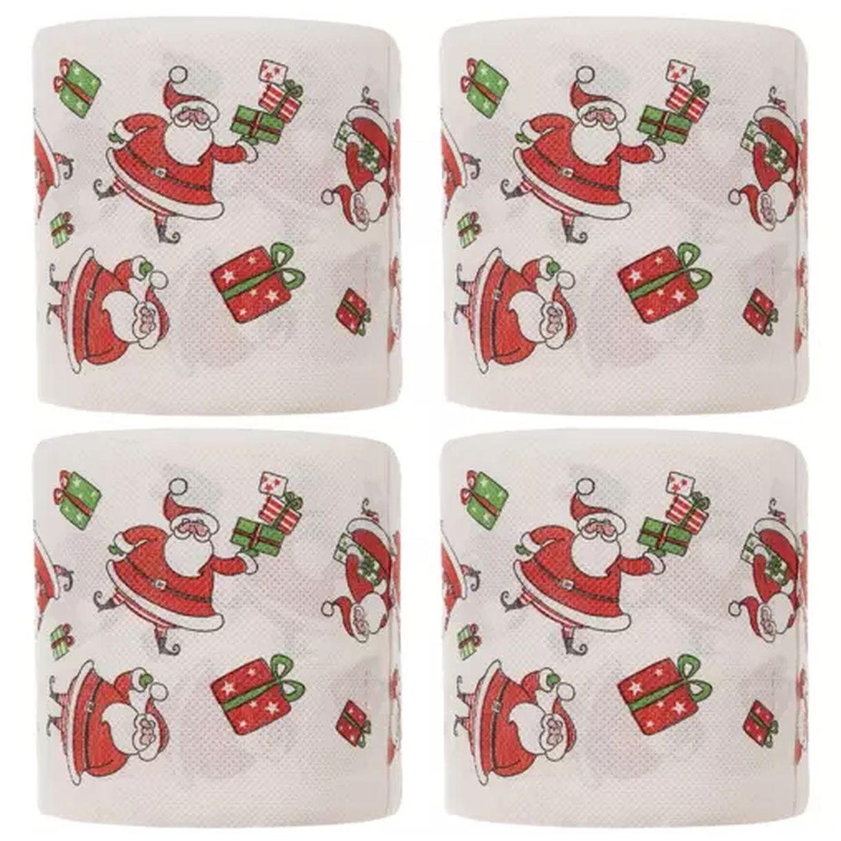 Świąteczny Papier Toaletowy - Zestaw 4 Sztuki z Mikołajem-2 Świąteczny Papier Toaletowy - Zestaw 4 Sztuki z Mikołajem-2