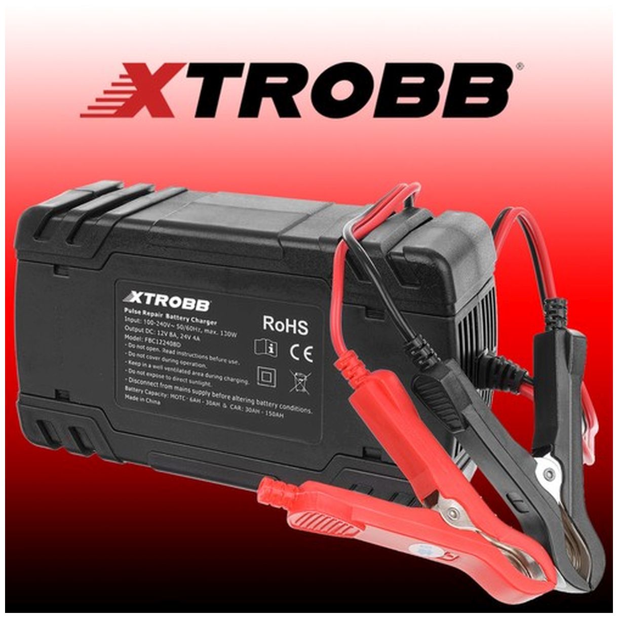 Prostownik do akumulatora Xtrobb 22463 - Automatyczne Ładowanie 12V i 24V-3 Prostownik do akumulatora Xtrobb 22463 - Automatyczne Ładowanie 12V i 24V-3