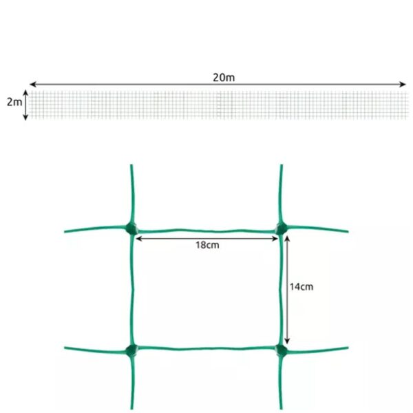 siatka podpora do roslin 2x20m gardlov 23980 6