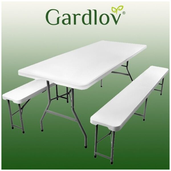 stol ogrodowy skladany 180cm 2 lawki 3