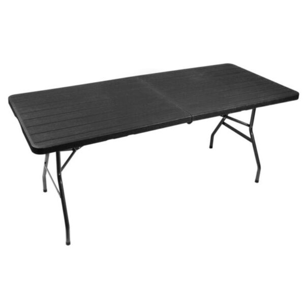 stol ogrodowy skladany czarny 180cm 4