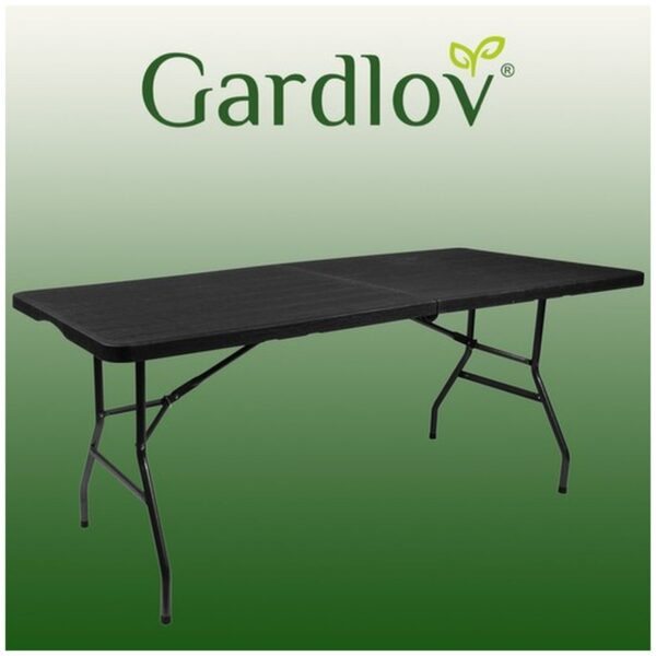stol ogrodowy skladany czarny 180cm 9