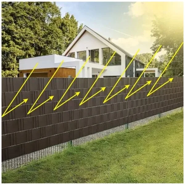 tasma ogrodzeniowa 19cmx35m 630gm2 brazowa 23707 6