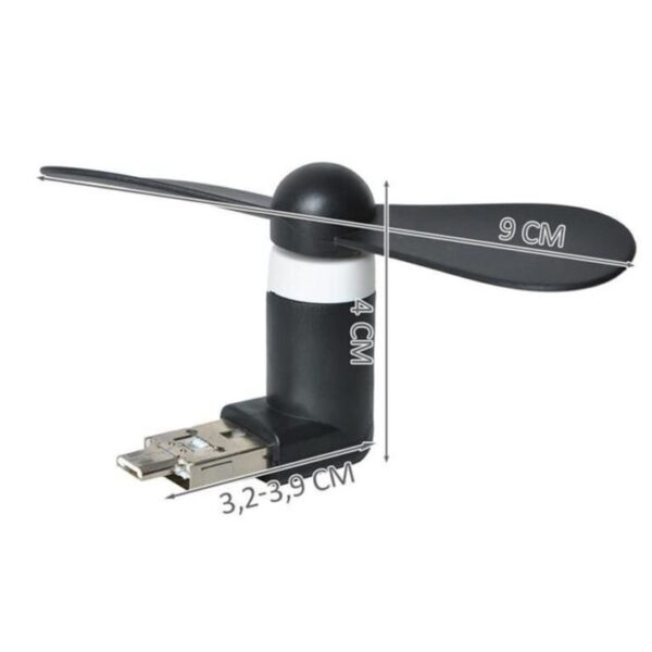 wentylator micro usb czarny 5