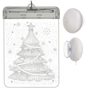 witraz led 3d choinka 1