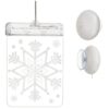 witraz led 3d sniezynka 1