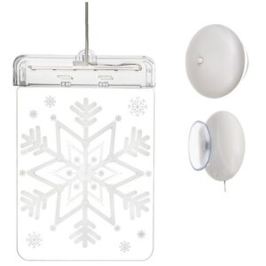 witraz led 3d sniezynka 1