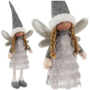 wrozka figurka swiateczna szara ruhhy 22343 1