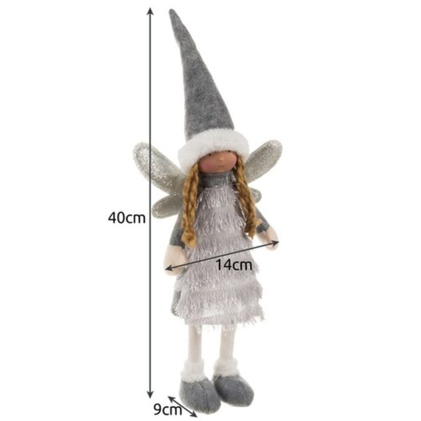 wrozka figurka swiateczna szara ruhhy 22343 4