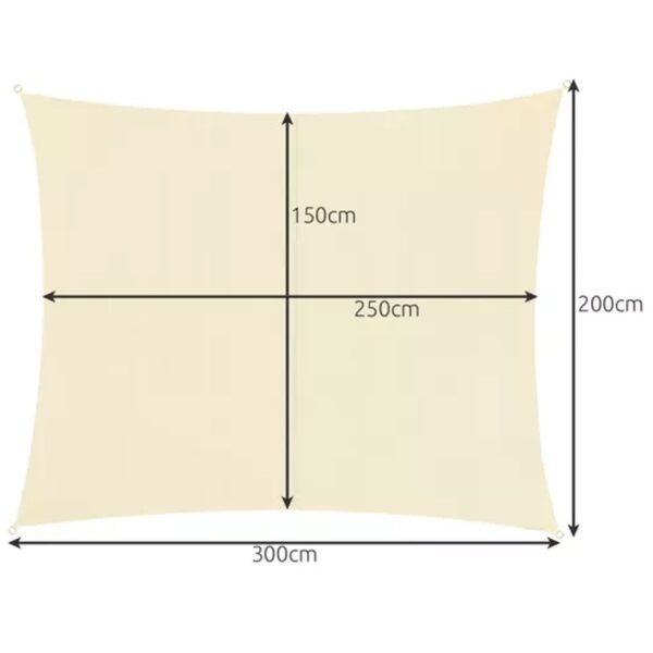 zagiel przeciwsloneczny 3x2m bezowy gardlov 23163 3