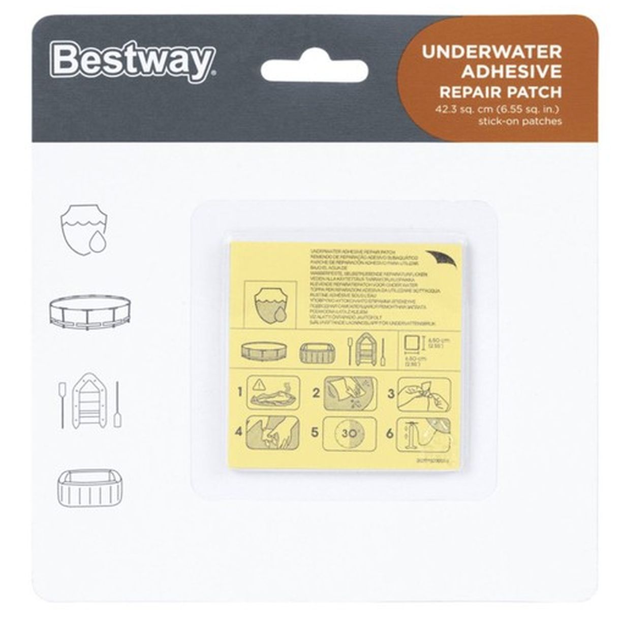 Zestaw Łatek Naprawczych do Basenu Bestway 62091 - Niezbędnik Każdego Właściciela Basenu-3 Zestaw Łatek Naprawczych do Basenu Bestway 62091 - Niezbędnik Każdego Właściciela Basenu-3