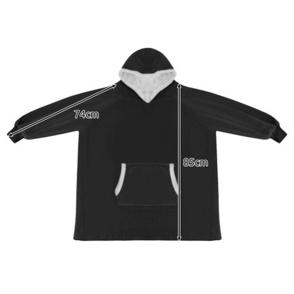 bluza xxl koc czarny ruhhy 24403 3