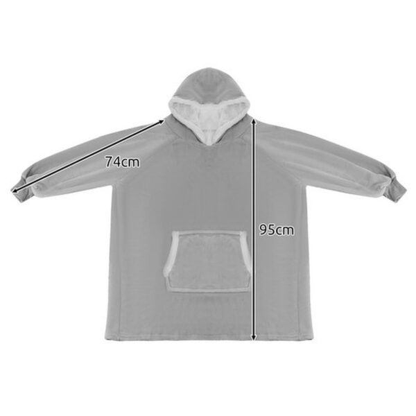 bluza xxl koc szary ruhhy 24402 3