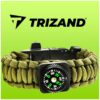 bransoletka survival z akcesoriami zielona 12